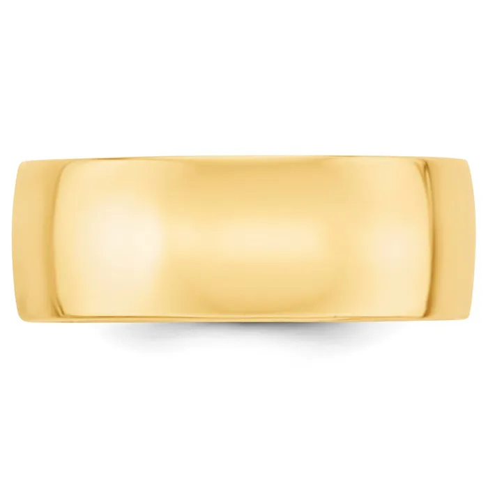 Rings Goldia Solid 14K Yellow Gold 8mm Light Weight Comfort Fit MensWomens Wedding Band Ring Size 105 Rings Goldia Solid 14K Yellow Gold 8mm Light Weight Comfort Fit MensWomens Wedding Band Ring Size 105