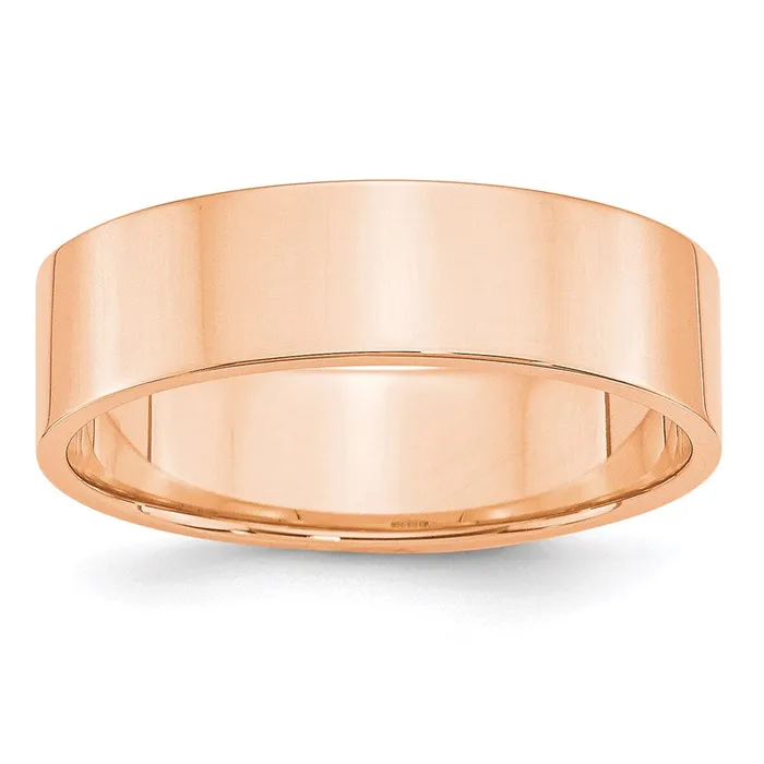 Rings Goldia Solid 14K Yellow Gold Rose Gold 6mm Light Weight Flat MensWomens Wedding Band Ring Size 11 Rings Goldia Solid 14K Yellow Gold Rose Gold 6mm Light Weight Flat MensWomens Wedding Band Ring Size 11