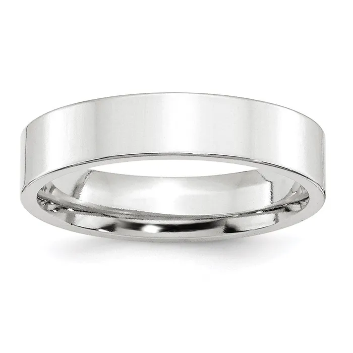 Rings Goldia Solid 18K White Gold 5mm Standard Flat Comfort Fit MensWomens Wedding Band Ring Size 45 Rings Goldia Solid 18K White Gold 5mm Standard Flat Comfort Fit MensWomens Wedding Band Ring Size 45