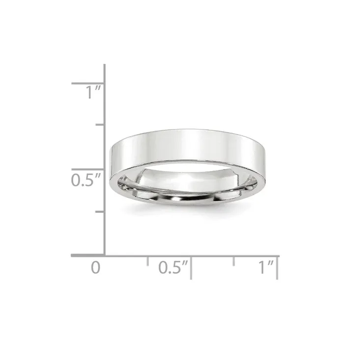 Rings Goldia Solid 18K White Gold 5mm Standard Flat Comfort Fit MensWomens Wedding Band Ring Size 45 Rings Goldia Solid 18K White Gold 5mm Standard Flat Comfort Fit MensWomens Wedding Band Ring Size 45