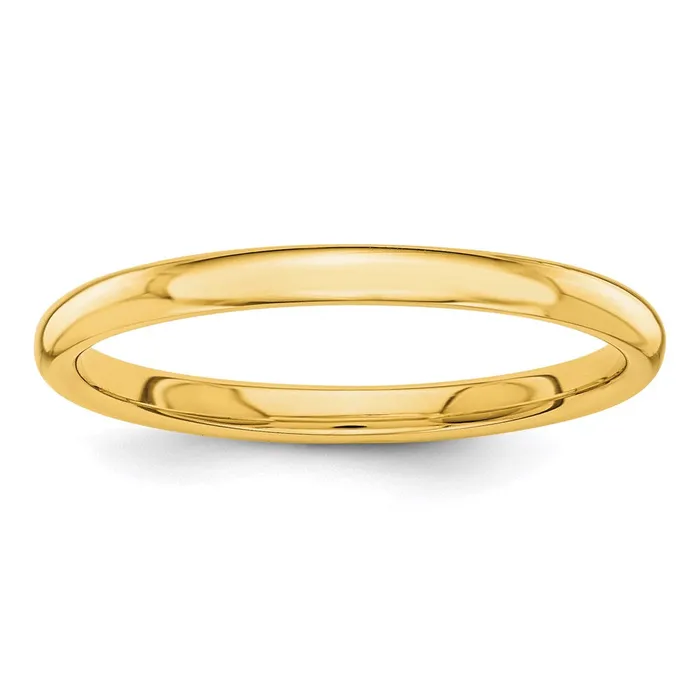 Rings Goldia Solid 18K Yellow Gold Polished 2mm MensWomens Wedding Band Ring Size 75