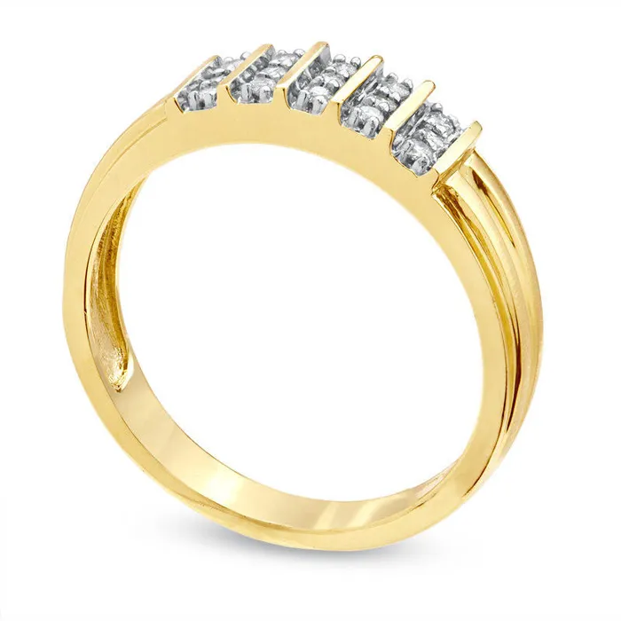 Rings Mens 014 CT TW Natural Diamond Wedding Band in Solid 10K Yellow Gold Goldia Rings Mens 014 CT TW Natural Diamond Wedding Band in Solid 10K Yellow Gold Goldia
