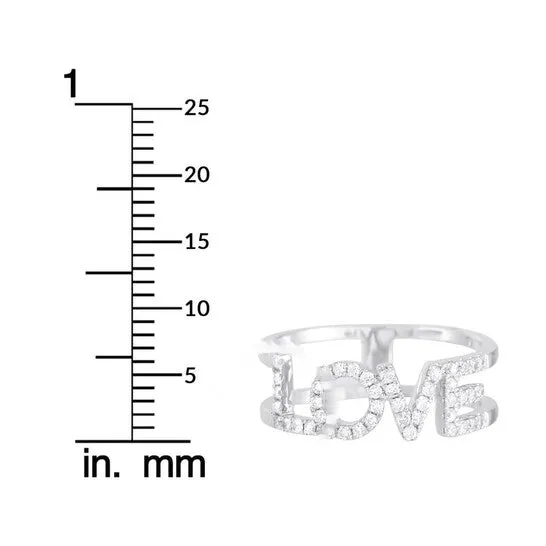 Rings Original LB Exclusive 14K White Gold 035 ct Diamond Love Ring JMS always Rings Original LB Exclusive 14K White Gold 035 ct Diamond Love Ring JMS always