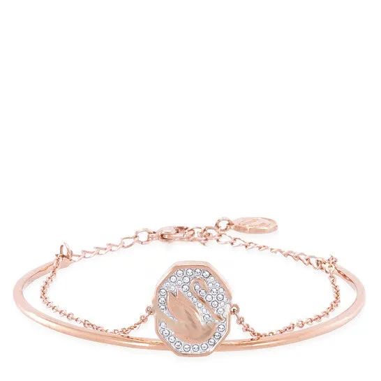 Rings Original Swarovski Rose GoldTone Plated Signum Swan Bangle JMS always Rings Original Swarovski Rose GoldTone Plated Signum Swan Bangle JMS always
