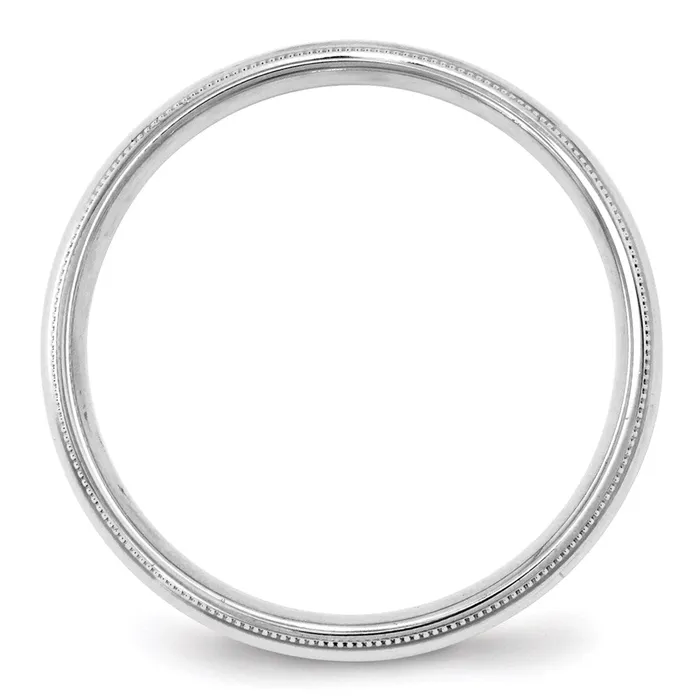 Rings Solid 10K White Gold 4mm Milgrain Comfort Fit MensWomens Wedding Band Ring Size 45 Goldia Rings Solid 10K White Gold 4mm Milgrain Comfort Fit MensWomens Wedding Band Ring Size 45 Goldia