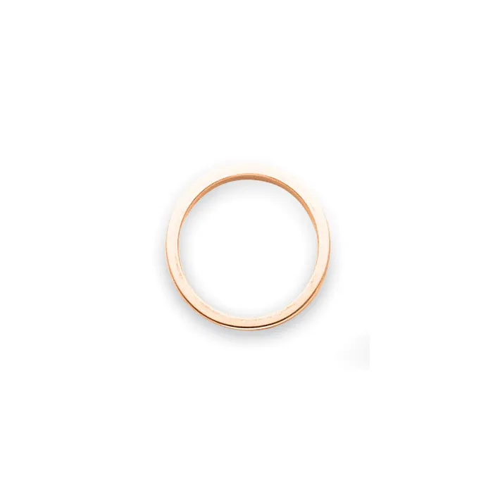 Rings Solid 18K Rose Gold 3mm Tapered Polished MensWomens Wedding Band Ring Size 7 Goldia Rings Solid 18K Rose Gold 3mm Tapered Polished MensWomens Wedding Band Ring Size 7 Goldia