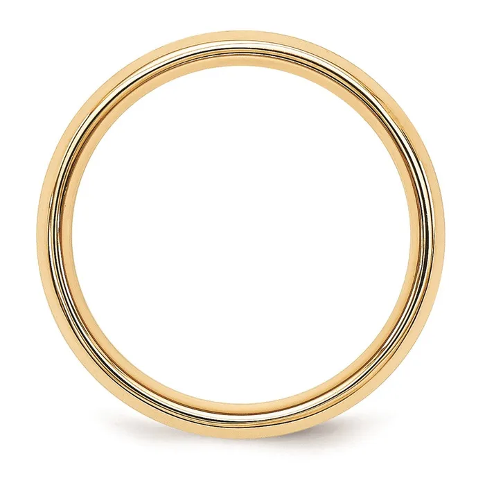 Rings Solid 18K Yellow Gold TwoTone 5mm Domed Size 12 Wedding MensWomens Wedding Band Ring Goldia Rings Solid 18K Yellow Gold TwoTone 5mm Domed Size 12 Wedding MensWomens Wedding Band Ring Goldia
