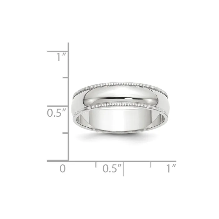 Rings Solid 18K Yellow Gold White Gold 6mm Milgrain MensWomens Wedding Band Ring Size 65 Goldia Rings Solid 18K Yellow Gold White Gold 6mm Milgrain MensWomens Wedding Band Ring Size 65 Goldia