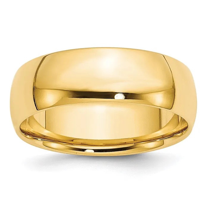 Solid 10K Yellow Gold 7mm Light Weight Comfort Fit MensWomens Wedding Band Ring Size 65 Goldia Rings Solid 10K Yellow Gold 7mm Light Weight Comfort Fit MensWomens Wedding Band Ring Size 65 Goldia Rings