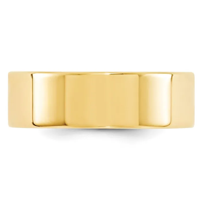 Solid 10K Yellow Gold 7mm Standard Flat Comfort Fit MensWomens Wedding Band Ring Size 115 Goldia Rings Solid 10K Yellow Gold 7mm Standard Flat Comfort Fit MensWomens Wedding Band Ring Size 115 Goldia Rings