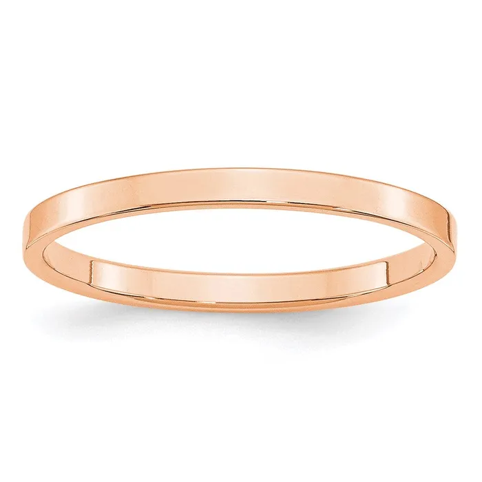 Solid 10K Yellow Gold Rose Gold 2mm Light Weight Flat MensWomens Wedding Band Ring Size 10 Goldia Rings Solid 10K Yellow Gold Rose Gold 2mm Light Weight Flat MensWomens Wedding Band Ring Size 10 Goldia Rings