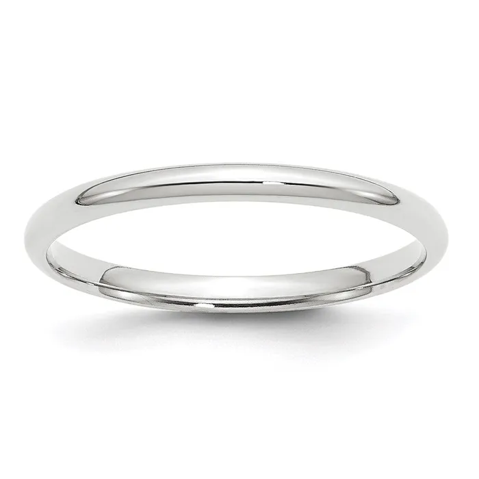 Solid 14K White Gold 2mm Light Weight Comfort Fit MensWomens Wedding Band Ring Size 55 Goldia Rings Solid 14K White Gold 2mm Light Weight Comfort Fit MensWomens Wedding Band Ring Size 55 Goldia Rings