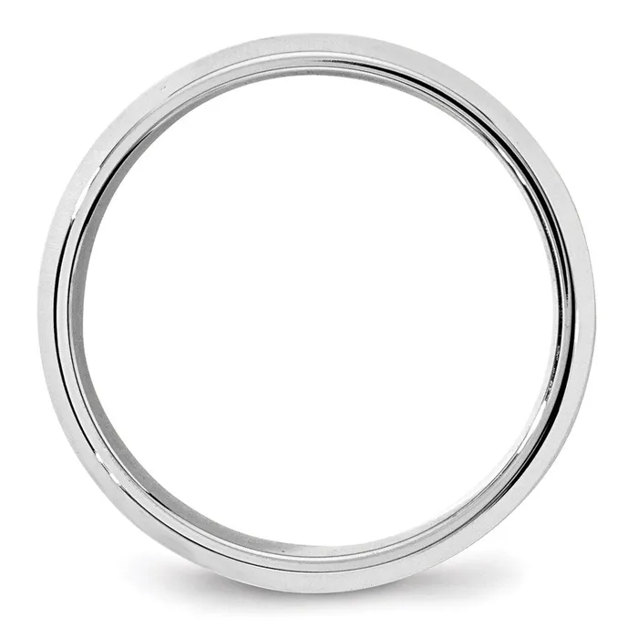 Solid 14K White Gold 7mm Bevel Edge Comfort Fit MensWomens Wedding Band Ring Size 12 Goldia Rings Solid 14K White Gold 7mm Bevel Edge Comfort Fit MensWomens Wedding Band Ring Size 12 Goldia Rings