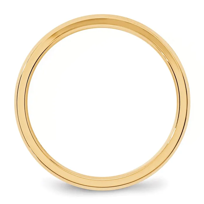 Solid 14K Yellow Gold 3mm Bevel Edge Comfort Fit MensWomens Wedding Band Ring Size 65 Goldia Rings Solid 14K Yellow Gold 3mm Bevel Edge Comfort Fit MensWomens Wedding Band Ring Size 65 Goldia Rings