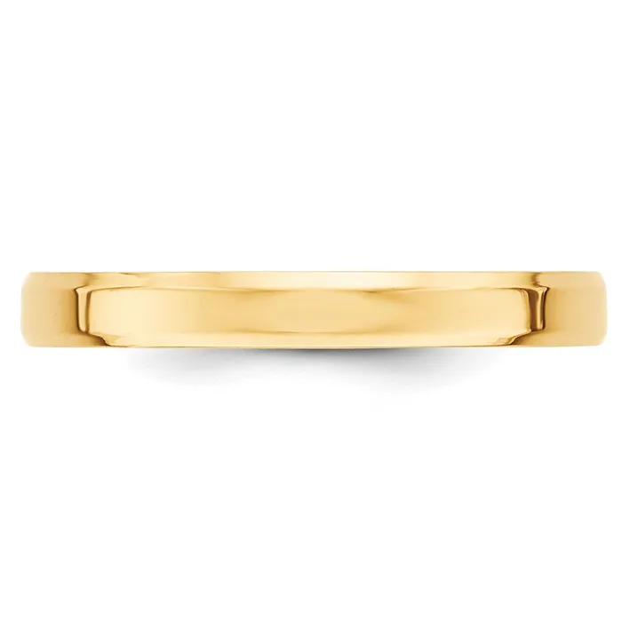 Solid 14K Yellow Gold 3mm Bevel Edge Comfort Fit MensWomens Wedding Band Ring Size 65 Goldia Rings Solid 14K Yellow Gold 3mm Bevel Edge Comfort Fit MensWomens Wedding Band Ring Size 65 Goldia Rings