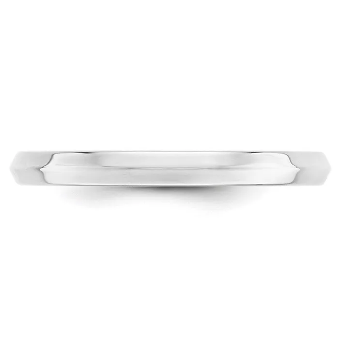 Solid 18K White Gold 25mm Knife Edge Comfort Fit MensWomens Wedding Band Ring Size 9 Goldia Rings Solid 18K White Gold 25mm Knife Edge Comfort Fit MensWomens Wedding Band Ring Size 9 Goldia Rings