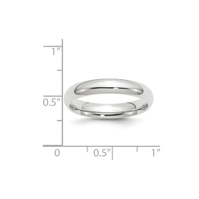 Solid 18K White Gold 4mm Standard Comfort Fit MensWomens Wedding Band Ring Size 125 Goldia Rings Solid 18K White Gold 4mm Standard Comfort Fit MensWomens Wedding Band Ring Size 125 Goldia Rings