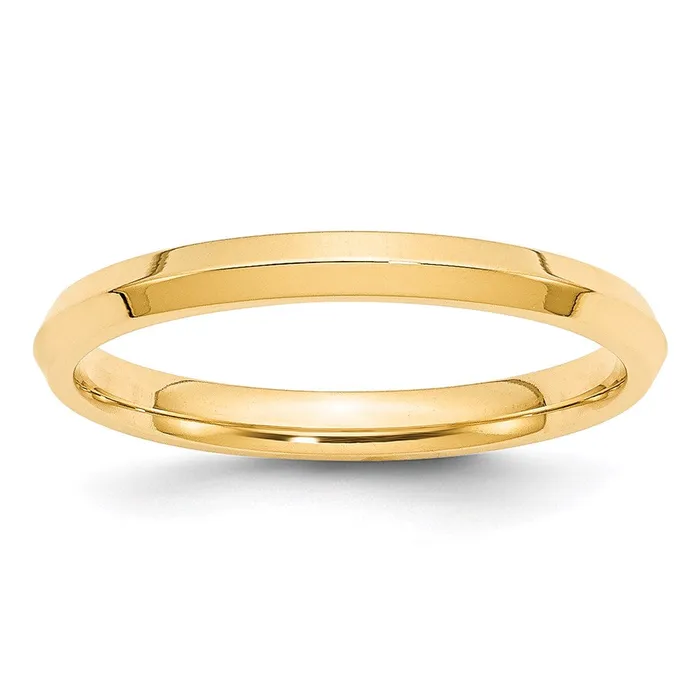 Solid 18K Yellow Gold 25mm Knife Edge Comfort Fit MensWomens Wedding Band Ring Size 7 Goldia Rings Solid 18K Yellow Gold 25mm Knife Edge Comfort Fit MensWomens Wedding Band Ring Size 7 Goldia Rings