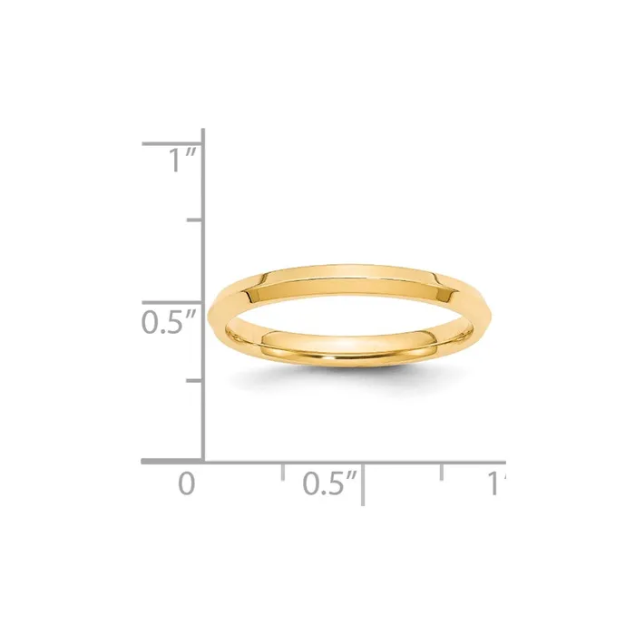 Solid 18K Yellow Gold 25mm Knife Edge Comfort Fit MensWomens Wedding Band Ring Size 7 Goldia Rings Solid 18K Yellow Gold 25mm Knife Edge Comfort Fit MensWomens Wedding Band Ring Size 7 Goldia Rings