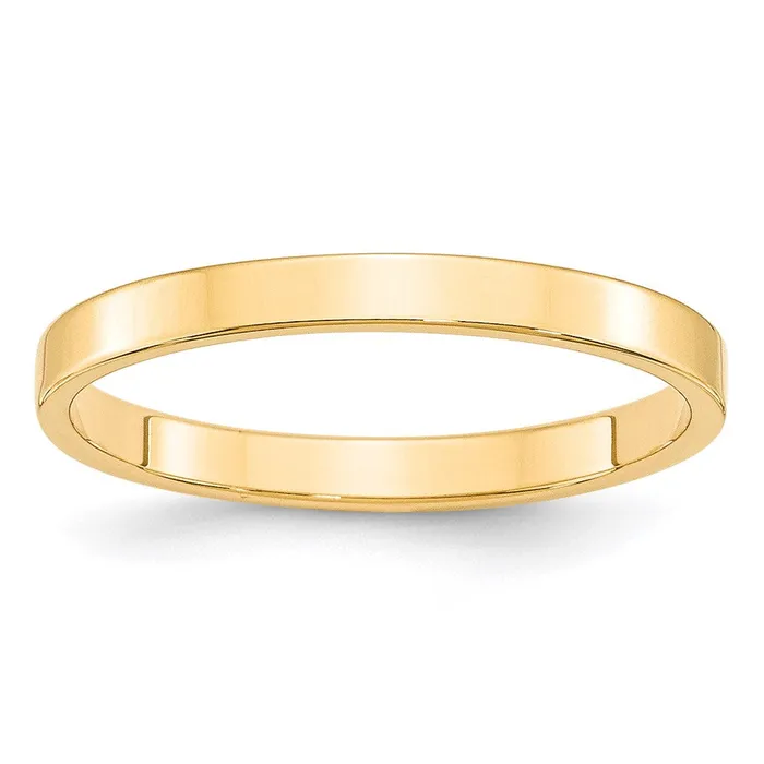 Solid 18K Yellow Gold 25mm Light Weight Flat MensWomens Wedding Band Ring Size 115 Goldia Rings Solid 18K Yellow Gold 25mm Light Weight Flat MensWomens Wedding Band Ring Size 115 Goldia Rings