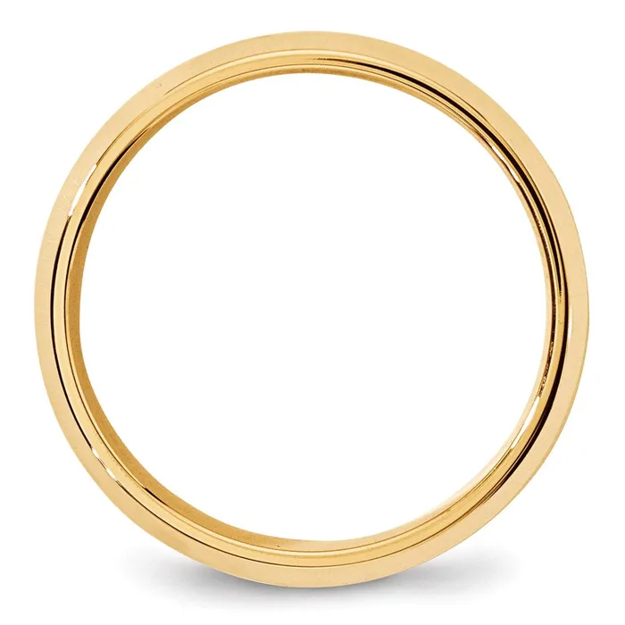 Solid 18K Yellow Gold 7mm Bevel Edge Comfort Fit MensWomens Wedding Band Ring Size 115 Goldia Rings Solid 18K Yellow Gold 7mm Bevel Edge Comfort Fit MensWomens Wedding Band Ring Size 115 Goldia Rings