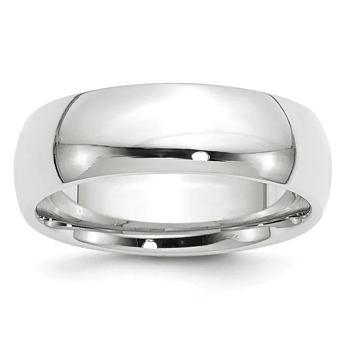 Solid 18K Yellow Gold White Gold 7mm Comfort Fit MensWomens Wedding Band Ring Size 55 Goldia Rings Solid 18K Yellow Gold White Gold 7mm Comfort Fit MensWomens Wedding Band Ring Size 55 Goldia Rings