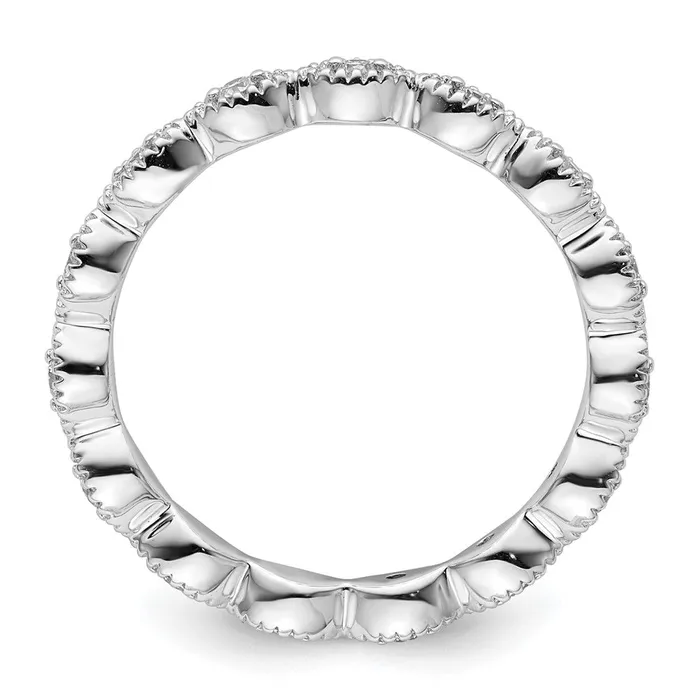 Sterling Silver Stackable Expressions Diamond Ring Goldia Rings