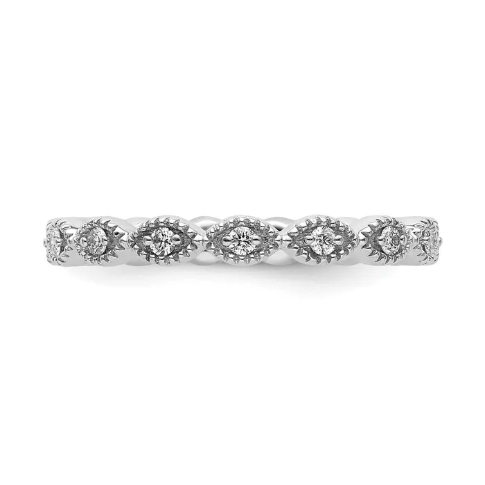 Sterling Silver Stackable Expressions Diamond Ring Goldia Rings