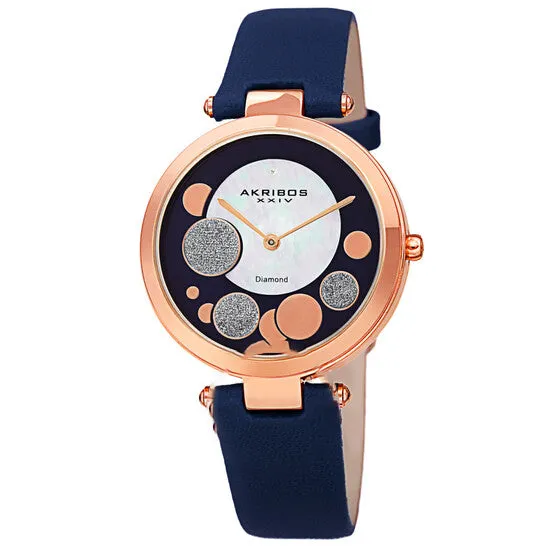 Watches JMS always Original Akribos XXIV Quartz Diamond Blue Dial Ladies Watch AK1069BU Watches JMS always Original Akribos XXIV Quartz Diamond Blue Dial Ladies Watch AK1069BU
