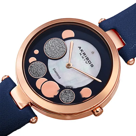 Watches JMS always Original Akribos XXIV Quartz Diamond Blue Dial Ladies Watch AK1069BU Watches JMS always Original Akribos XXIV Quartz Diamond Blue Dial Ladies Watch AK1069BU