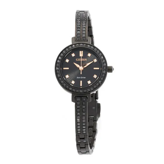 Watches JMS always Original Citizen Silhouette Crystal Black Dial Ladies Watch EM086558E Watches JMS always Original Citizen Silhouette Crystal Black Dial Ladies Watch EM086558E