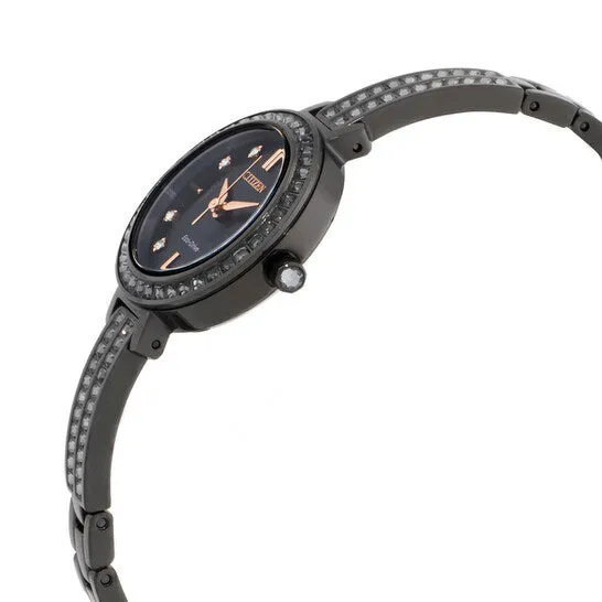 Watches JMS always Original Citizen Silhouette Crystal Black Dial Ladies Watch EM086558E Watches JMS always Original Citizen Silhouette Crystal Black Dial Ladies Watch EM086558E