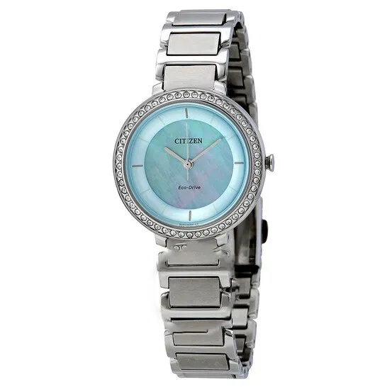 Watches JMS always Original Citizen Silhouette Crystal Blue Mother of Pearl Dial Ladies Watch EM048052N Watches JMS always Original Citizen Silhouette Crystal Blue Mother of Pearl Dial Ladies Watch EM048052N