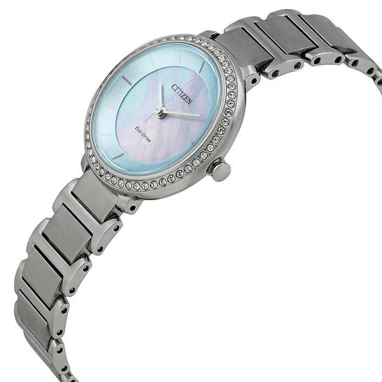 Watches JMS always Original Citizen Silhouette Crystal Blue Mother of Pearl Dial Ladies Watch EM048052N Watches JMS always Original Citizen Silhouette Crystal Blue Mother of Pearl Dial Ladies Watch EM048052N