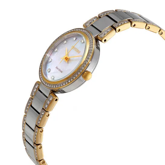 Watches JMS always Original Citizen Silhouette Crystal Mother of Pearl Dial Ladies Watch EM084458D Watches JMS always Original Citizen Silhouette Crystal Mother of Pearl Dial Ladies Watch EM084458D