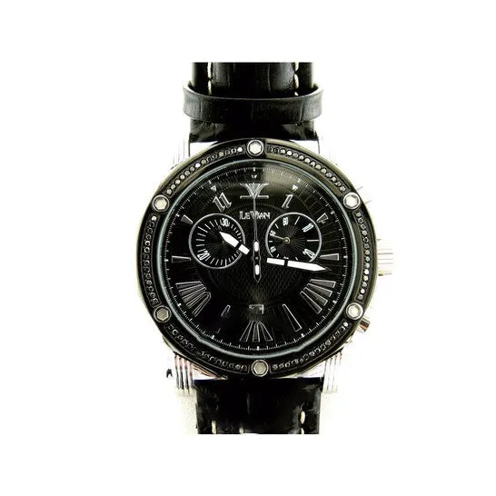 Watches JMS always Original Le Vian Soho II Chronograph Quartz Diamond Black Dial Ladies Watch ZAG 150B Watches JMS always Original Le Vian Soho II Chronograph Quartz Diamond Black Dial Ladies Watch ZAG 150B
