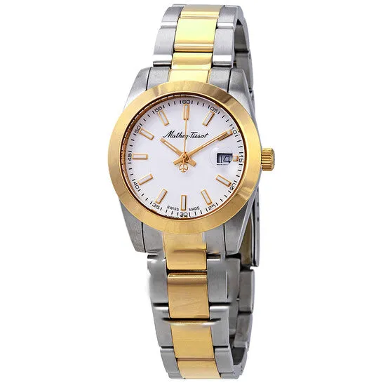 Watches JMS always Original MatheyTissot Mathey I Quartz White Dial Ladies Watch D450BI Watches JMS always Original MatheyTissot Mathey I Quartz White Dial Ladies Watch D450BI