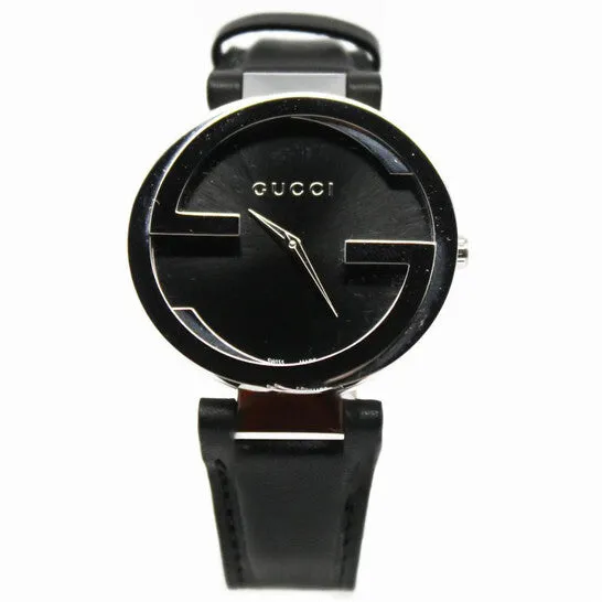 Watches JMS always Original Preowned Gucci Interlocking Black Dial Ladies Watch YA133301 Watches JMS always Original Preowned Gucci Interlocking Black Dial Ladies Watch YA133301