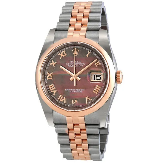 Watches JMS always Original Rolex Datejust 36 Black Mother Of Pearl Dial Automatic Ladies Jubilee Watch 116201BKMRJ