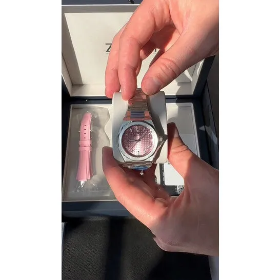 Watches JMS always Original Zenith Defy Skyline Automatic Pink Dial Ladies Watch 03940067018I001 Watches JMS always Original Zenith Defy Skyline Automatic Pink Dial Ladies Watch 03940067018I001