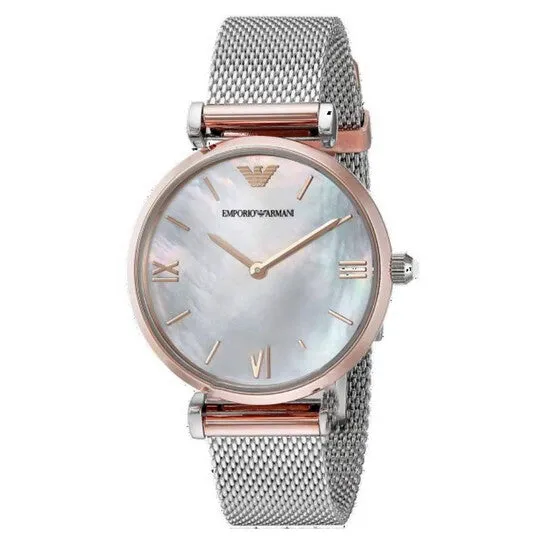 Watches Original Armani Exchange Gianni TBar Retro Quartz White Mother of Pearl Dial Ladies Watch AR2067 JMS always Watches Original Armani Exchange Gianni TBar Retro Quartz White Mother of Pearl Dial Ladies Watch AR2067 JMS always