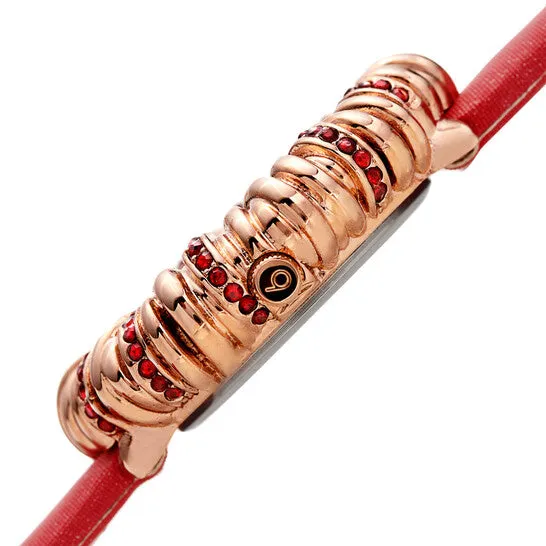 Watches Original Burgi Twisted Bezel Quartz Crystal White Dial Ladies Watch BUR255RD JMS always Watches Original Burgi Twisted Bezel Quartz Crystal White Dial Ladies Watch BUR255RD JMS always