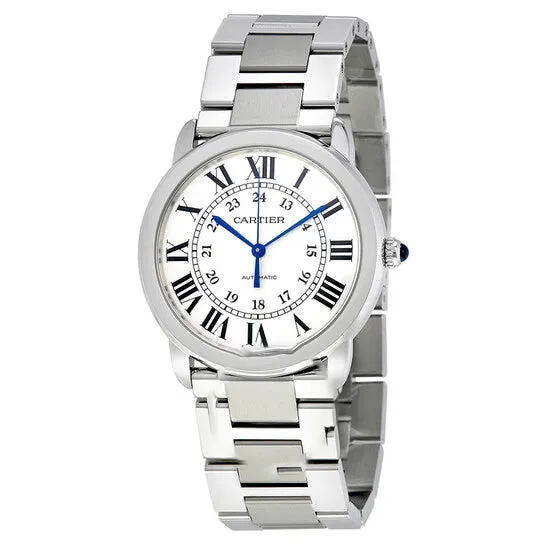 Watches Original Cartier Ronde Solo Silver Opaline Automatic Ladies Watch WSRN0012 JMS always Watches Original Cartier Ronde Solo Silver Opaline Automatic Ladies Watch WSRN0012 JMS always