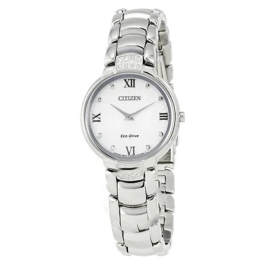 Watches Original Citizen Diamonds Silver Dial Ladies Watch EX146055A JMS always Watches Original Citizen Diamonds Silver Dial Ladies Watch EX146055A JMS always