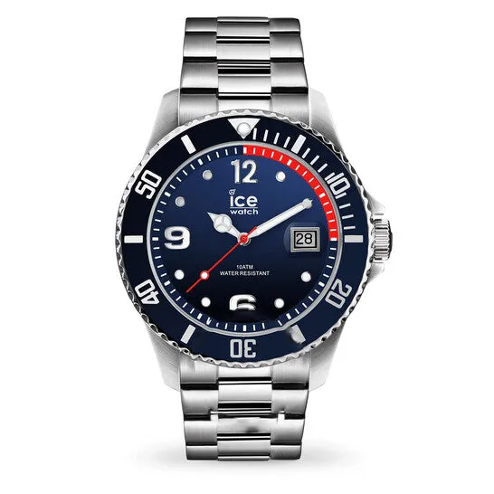 Watches Original IceWatch Quartz Blue Dial Stainless Steel Mens Watch 017324 JMS always Watches Original IceWatch Quartz Blue Dial Stainless Steel Mens Watch 017324 JMS always