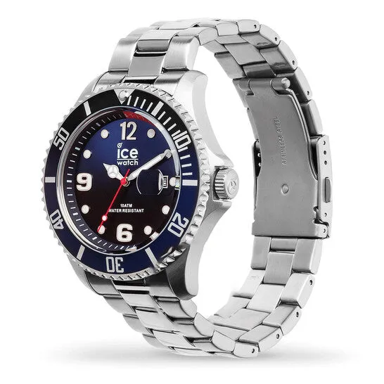 Watches Original IceWatch Quartz Blue Dial Stainless Steel Mens Watch 017324 JMS always Watches Original IceWatch Quartz Blue Dial Stainless Steel Mens Watch 017324 JMS always