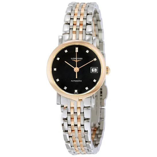 Watches Original Longines Elegant Automatic Black Dial Ladies Watch L43095577 JMS always Watches Original Longines Elegant Automatic Black Dial Ladies Watch L43095577 JMS always