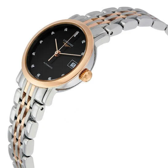 Watches Original Longines Elegant Automatic Black Dial Ladies Watch L43095577 JMS always Watches Original Longines Elegant Automatic Black Dial Ladies Watch L43095577 JMS always