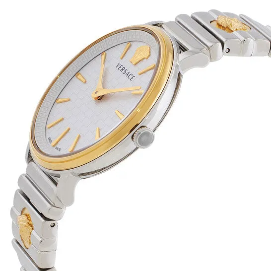 Watches Original Versace VCircle Logomania Quartz White Dial Ladies Watch VE8101419 JMS always Watches Original Versace VCircle Logomania Quartz White Dial Ladies Watch VE8101419 JMS always